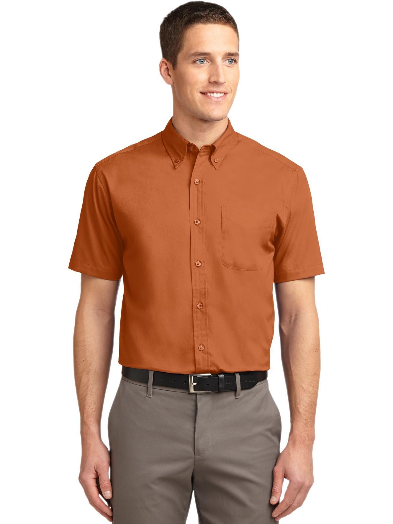 no-logo Port Authority Tall Short Sleeve Easy Care Shirt-Regular-Port Authority-Thread Logic