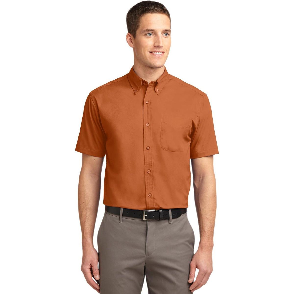 no-logo Port Authority Tall Short Sleeve Easy Care Shirt-Dress Shirts-Port Authority-Thread Logic