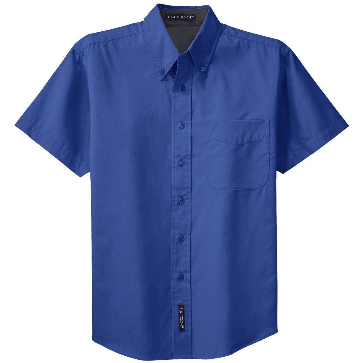 no-logo Port Authority Tall Short Sleeve Easy Care Shirt-Dress Shirts-Port Authority-Royal/Classic Navy-LT-Thread Logic