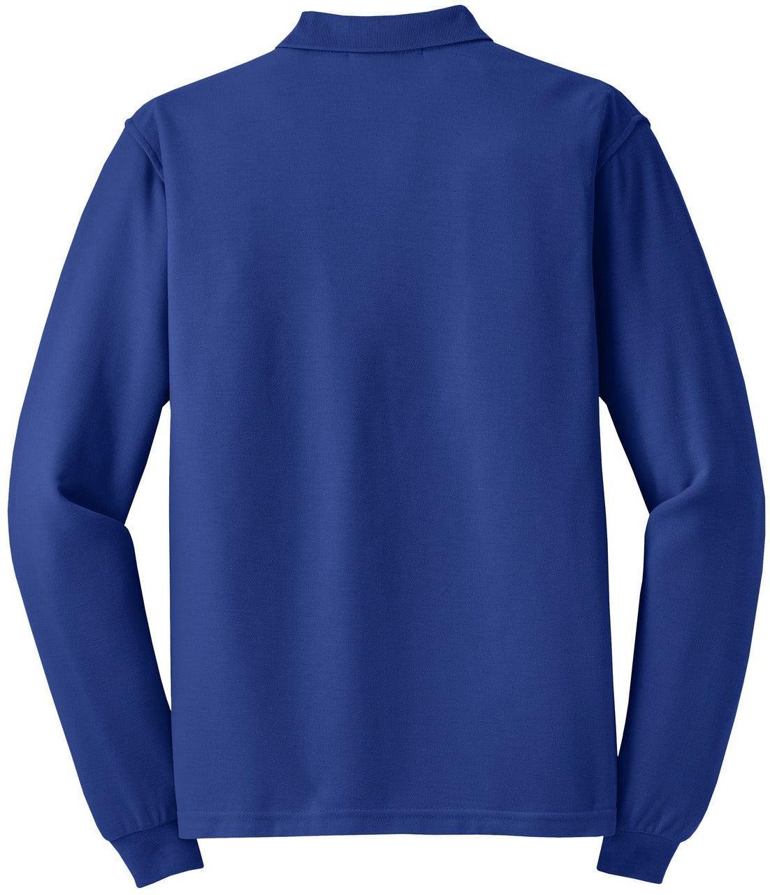 no-logo Port Authority Tall Silk Touch Long Sleeve Polo-Regular-Port Authority-Thread Logic