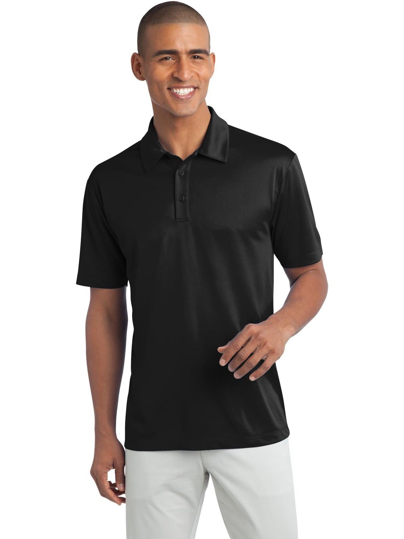 no-logo Port Authority Tall Silk Touch Performance Polo-Regular-Port Authority-Thread Logic