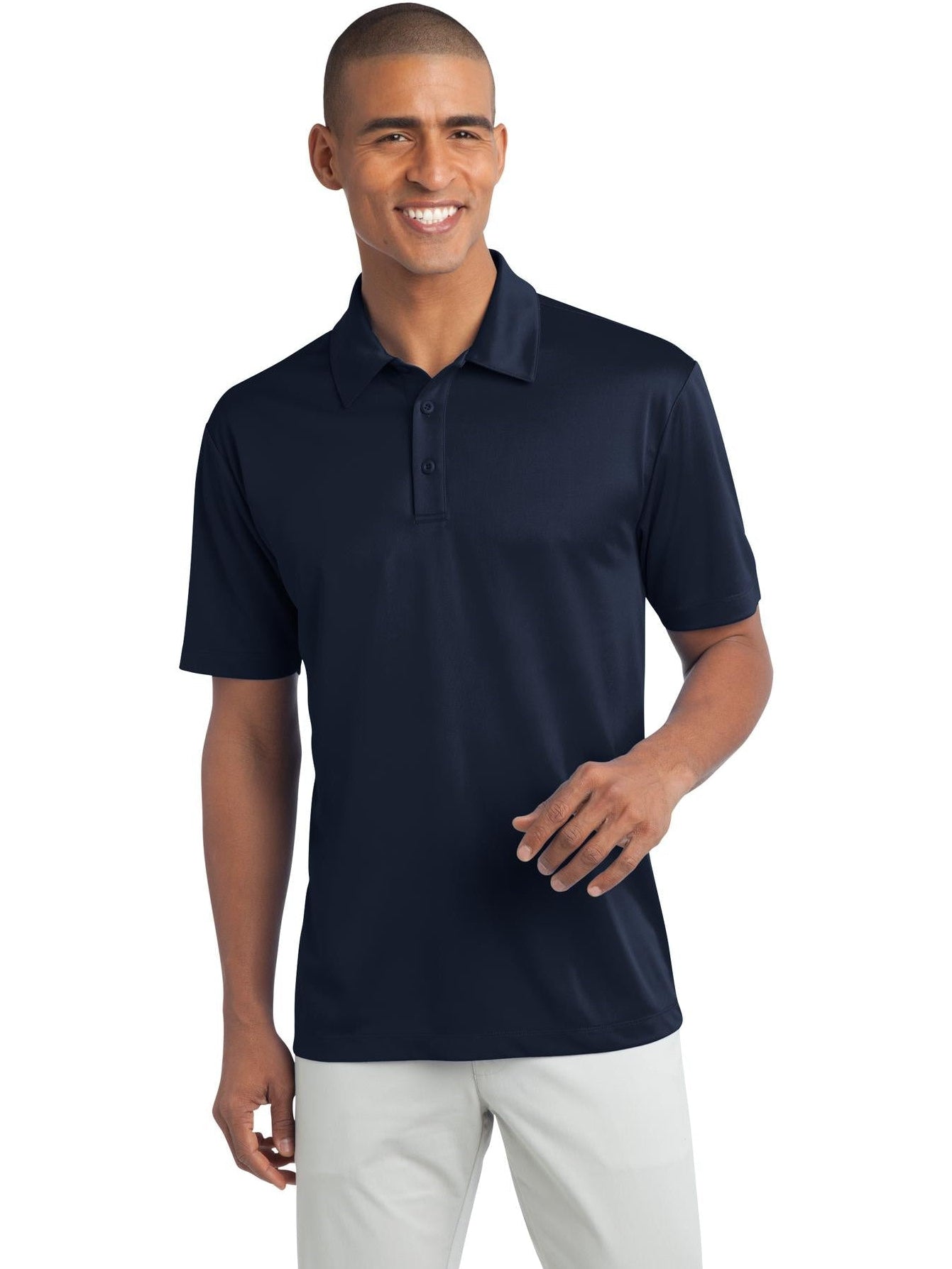 no-logo Port Authority Tall Silk Touch Performance Polo-Regular-Port Authority-Thread Logic