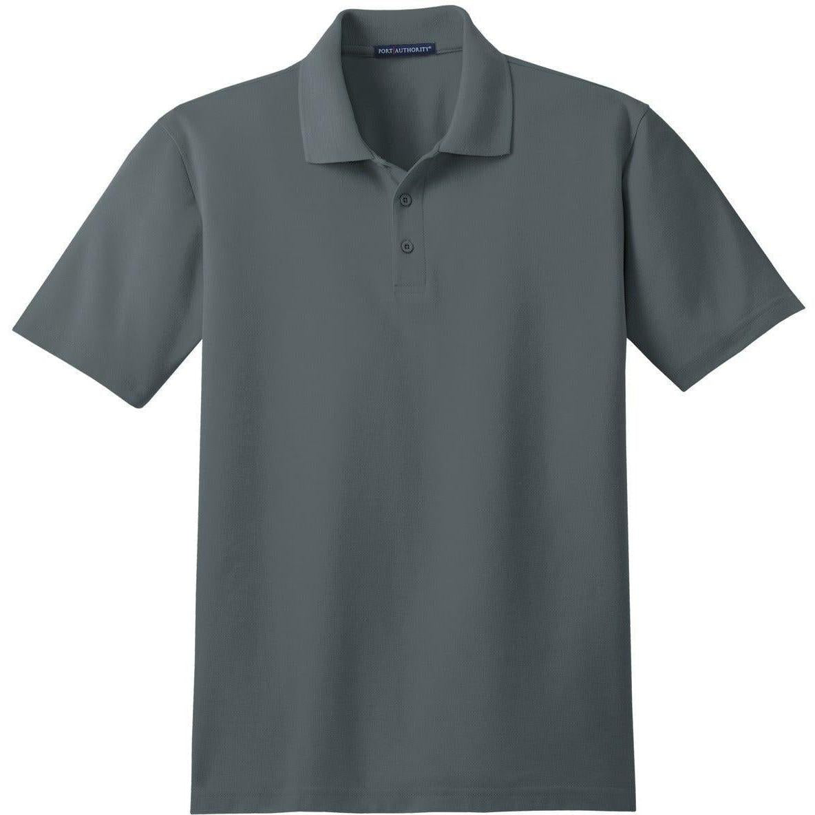 no-logo Port Authority Tall Stain-Resistant Polo Shirt-Regular-Port Authority-Steel Grey-LT-Thread Logic