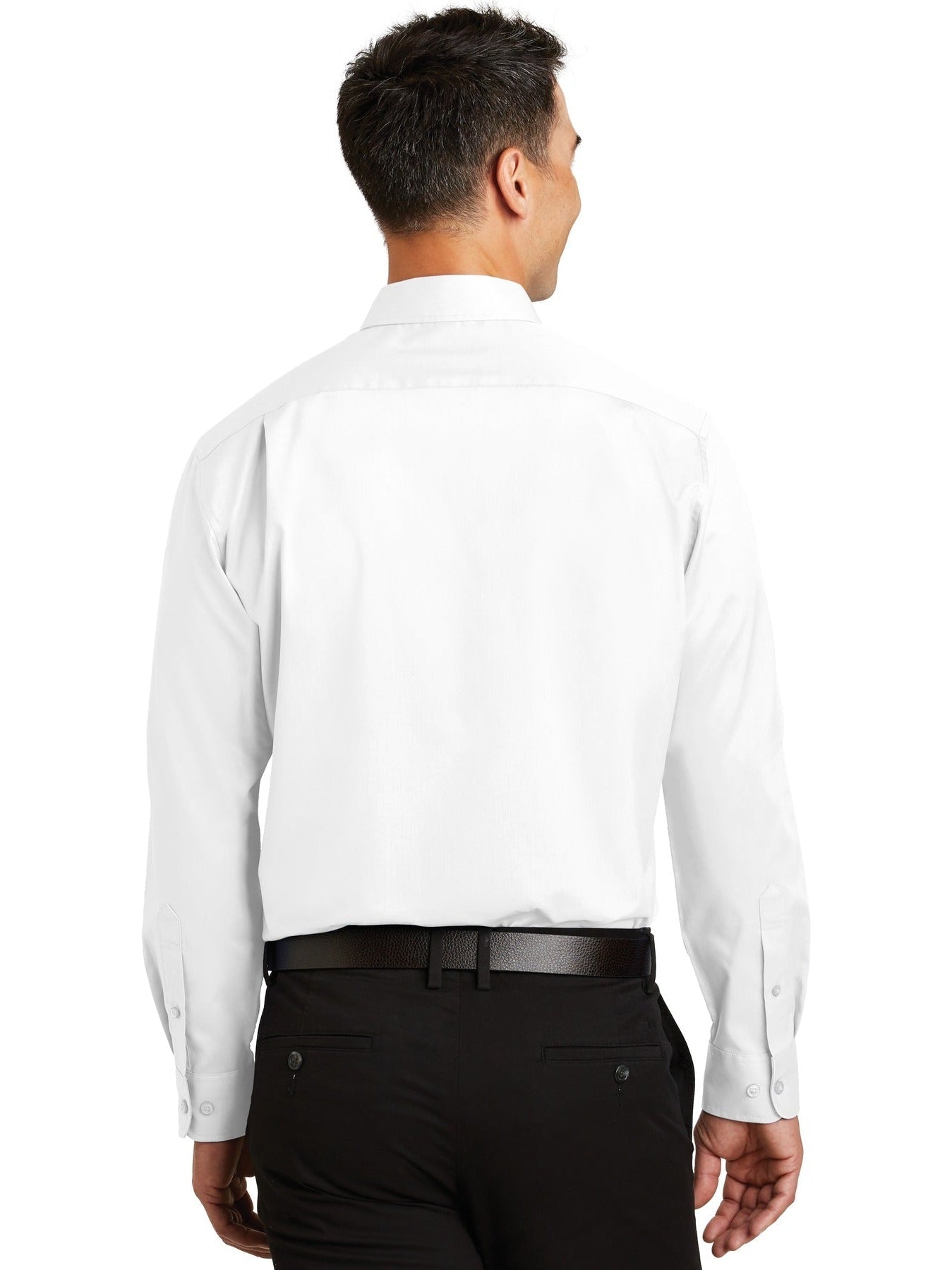 no-logo Port Authority Tall Superpro Twill Shirt-Regular-Port Authority-Thread Logic