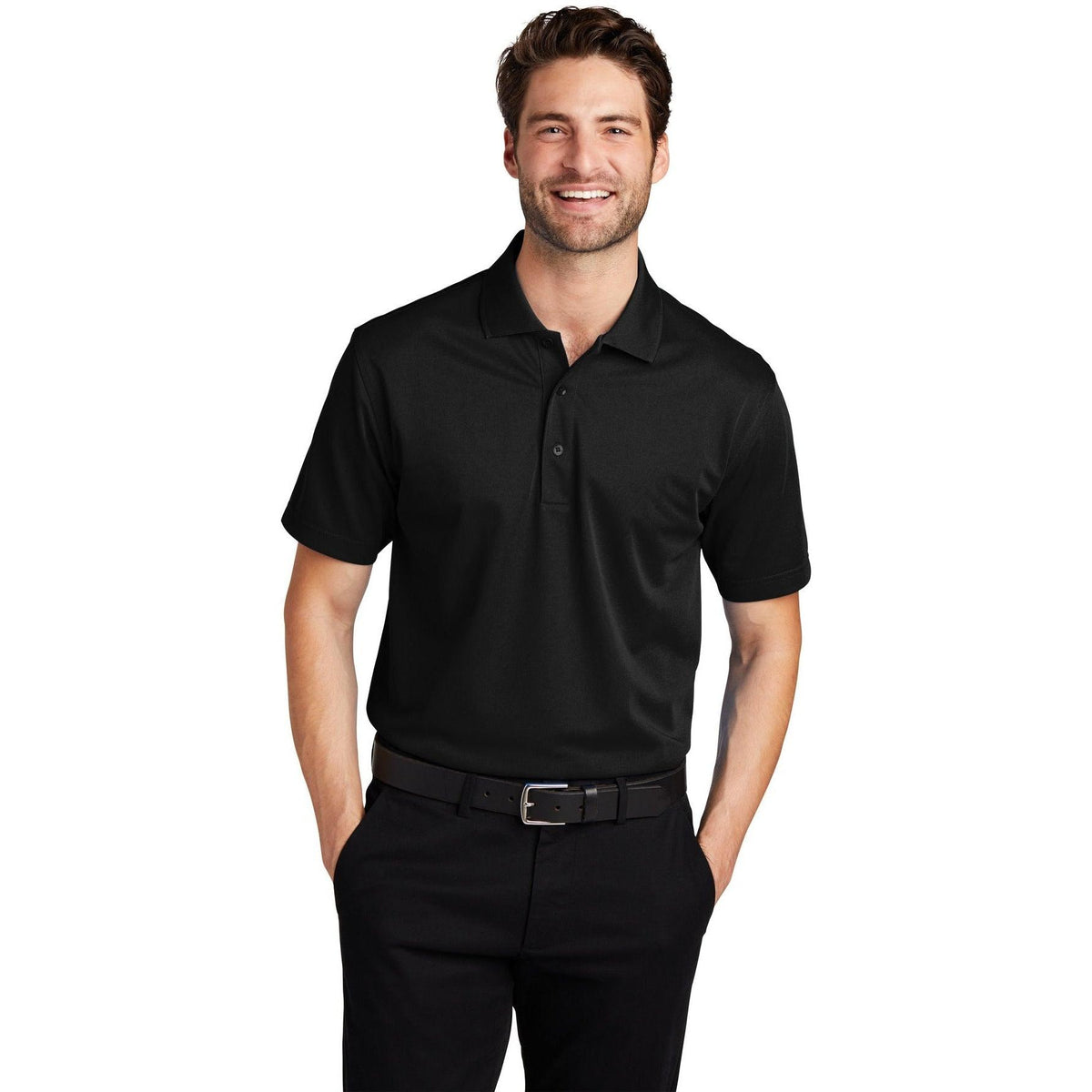 no-logo Port Authority Tall Tech Pique Polo-Regular-Port Authority-Thread Logic