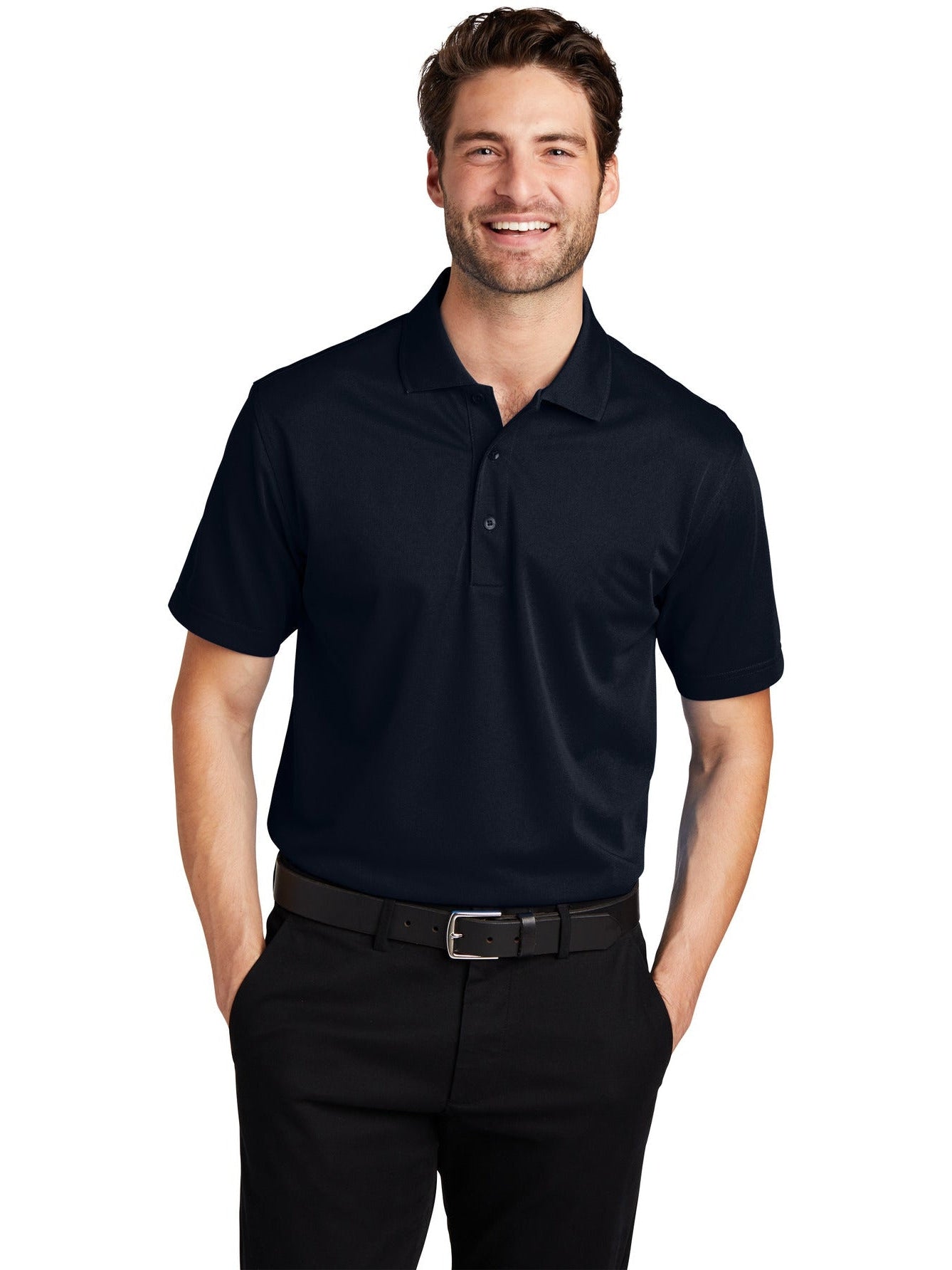 no-logo Port Authority Tall Tech Pique Polo-Regular-Port Authority-Thread Logic