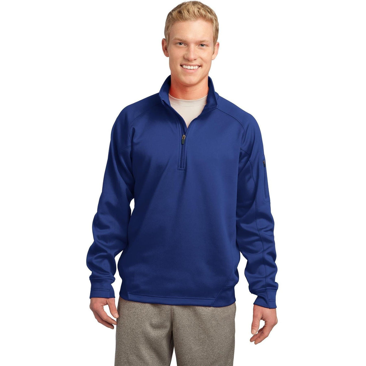 no-logo Sport-Tek Tech Fleece 1/4 Zip Pullover-Quarter Zips-Sport-Tek-Thread Logic