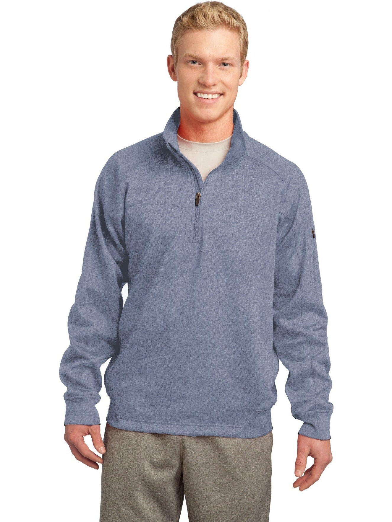 no-logo Port Authority Tech Fleece 1/4 Zip Pullover-Regular-Port Authority-Thread Logic