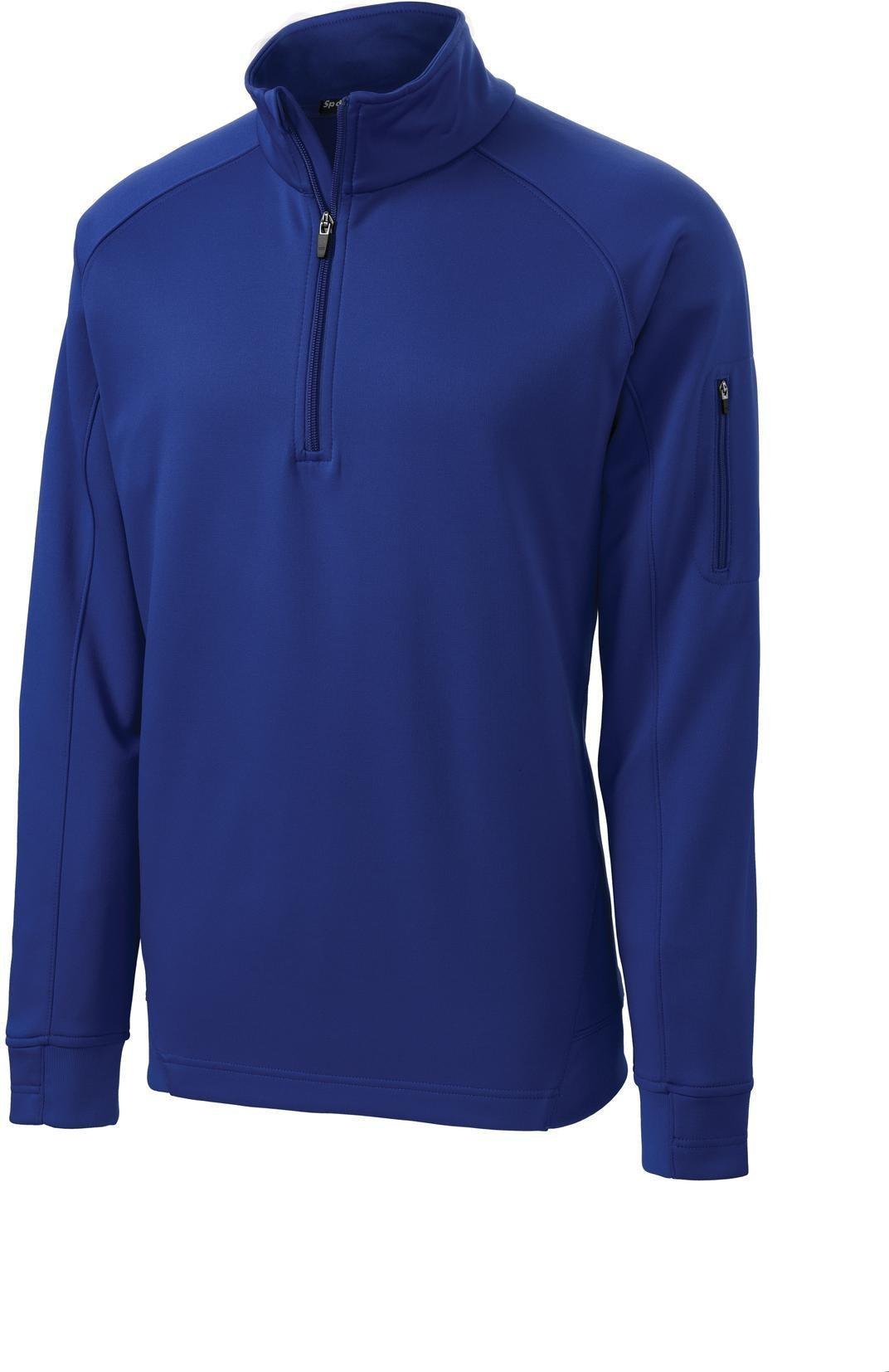 no-logo Port Authority Tech Fleece 1/4 Zip Pullover-Regular-Port Authority-True Royal-S-Thread Logic