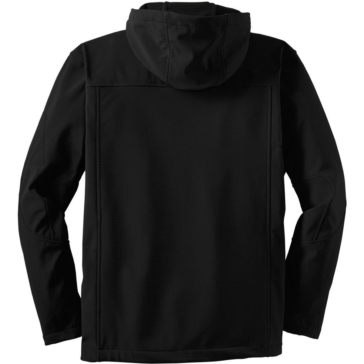 no-logo Port Authority Textured Hooded Soft Shell Jacket-Regular-Port Authority-Thread Logic