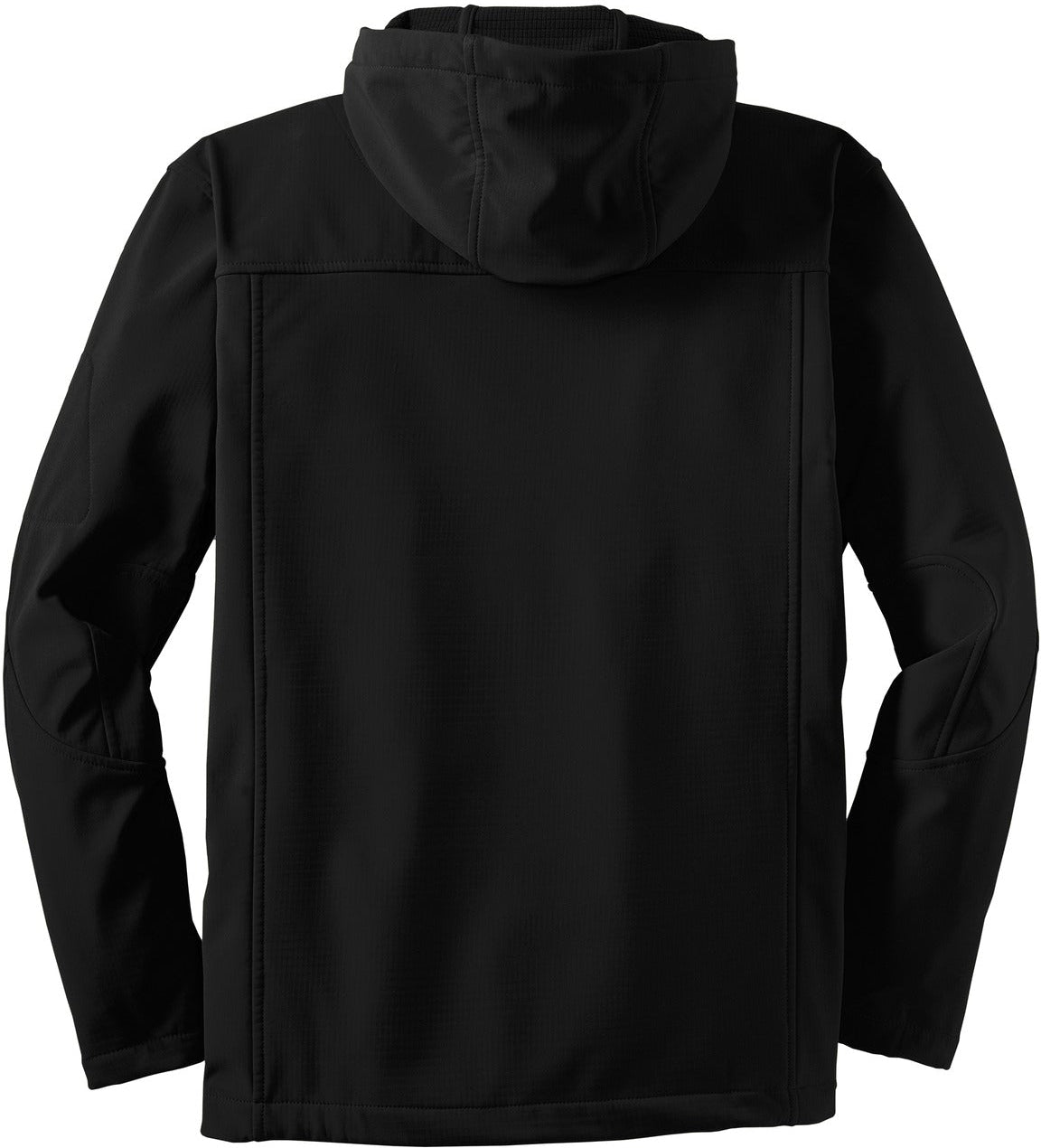 no-logo Port Authority Textured Hooded Soft Shell Jacket-Regular-Port Authority-Thread Logic