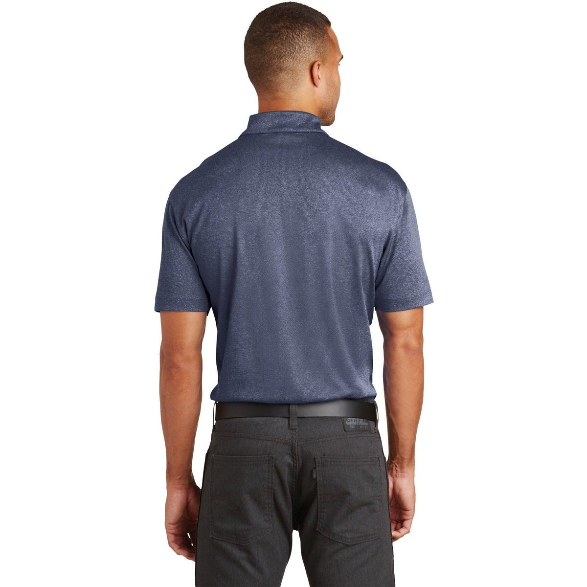 no-logo Port Authority Trace Heather Polo-Regular-Port Authority-Thread Logic