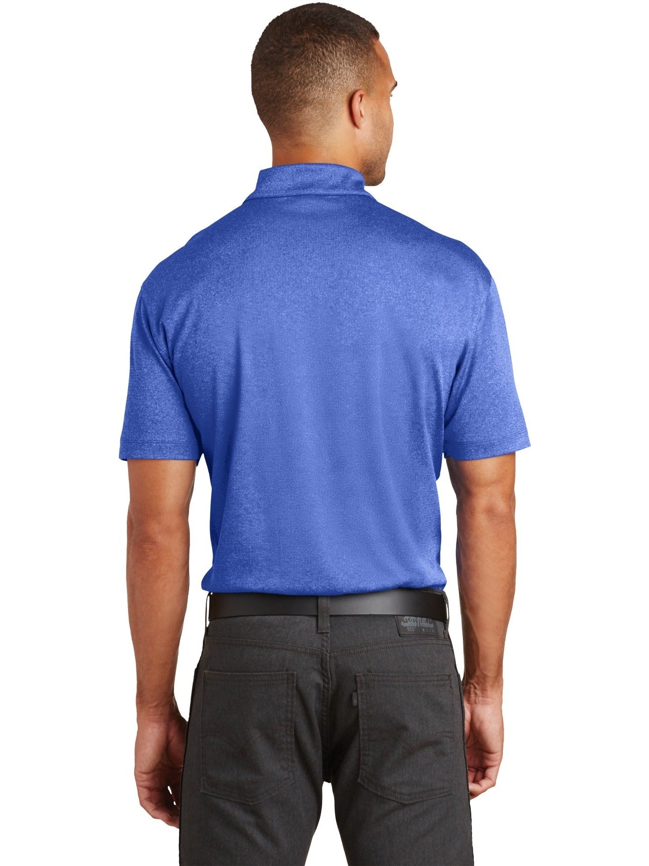 no-logo Port Authority Trace Heather Polo-Regular-Port Authority-Thread Logic