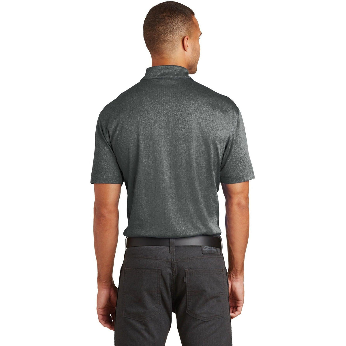 no-logo Port Authority Trace Heather Polo-Regular-Port Authority-Thread Logic