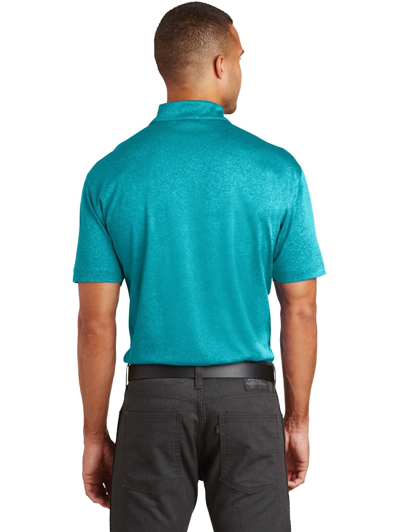 no-logo Port Authority Trace Heather Polo-Regular-Port Authority-Thread Logic