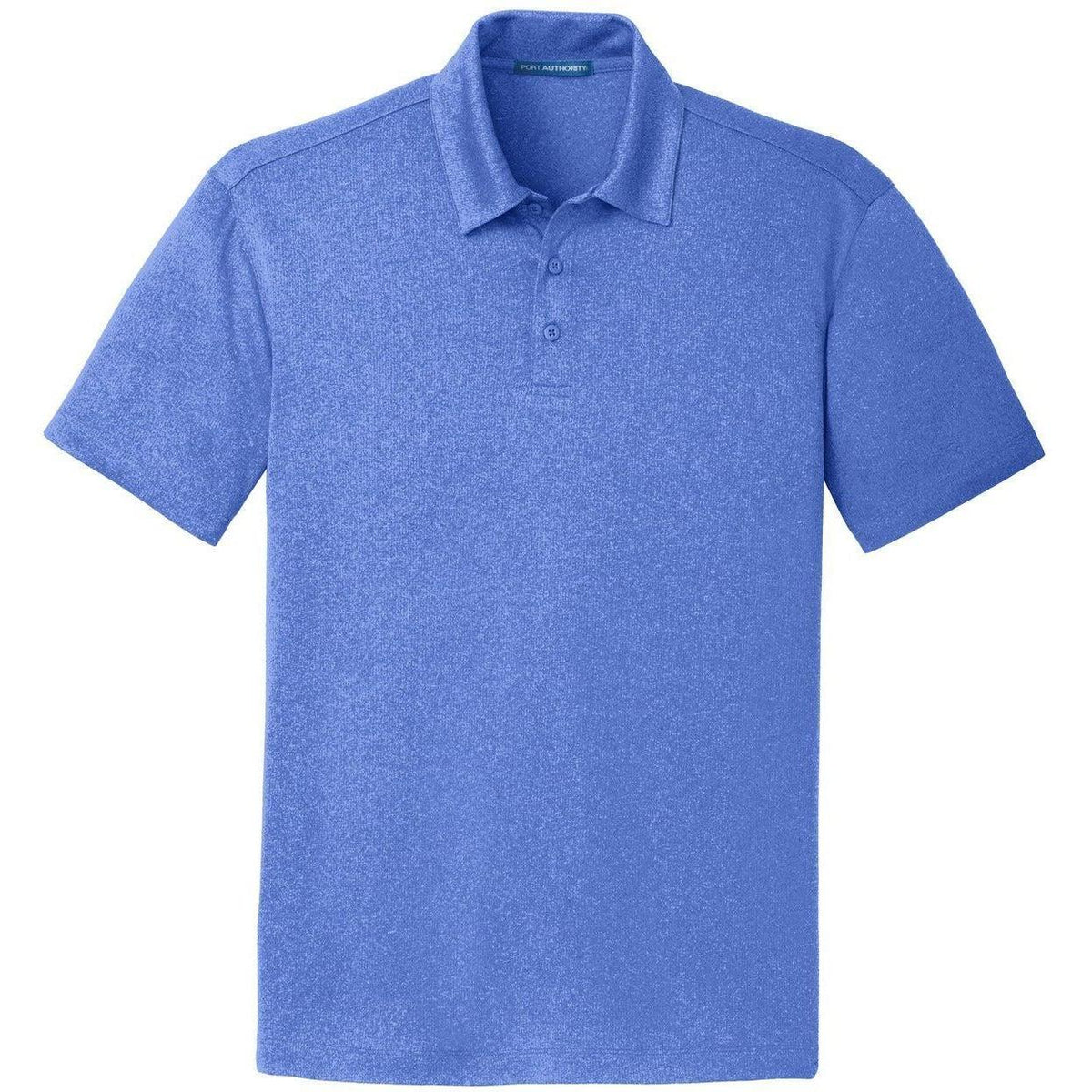 no-logo Port Authority Trace Heather Polo-Regular-Port Authority-True Royal Heather-S-Thread Logic