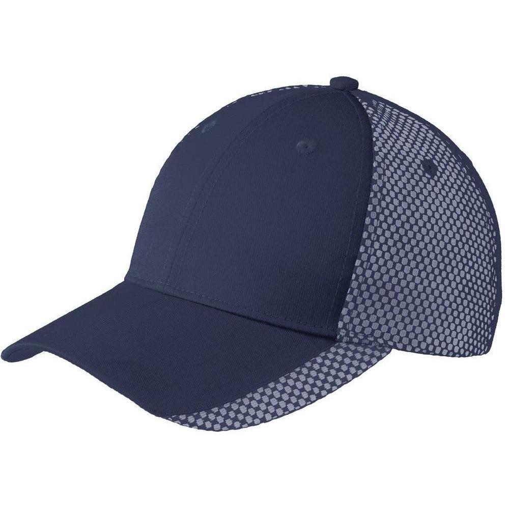 no-logo Port Authority Two-Color Mesh Back Cap