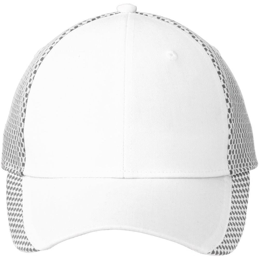 no-logo Port Authority Two-Color Mesh Back Cap-Regular-Port Authority-White/Black-OSFA-Thread Logic