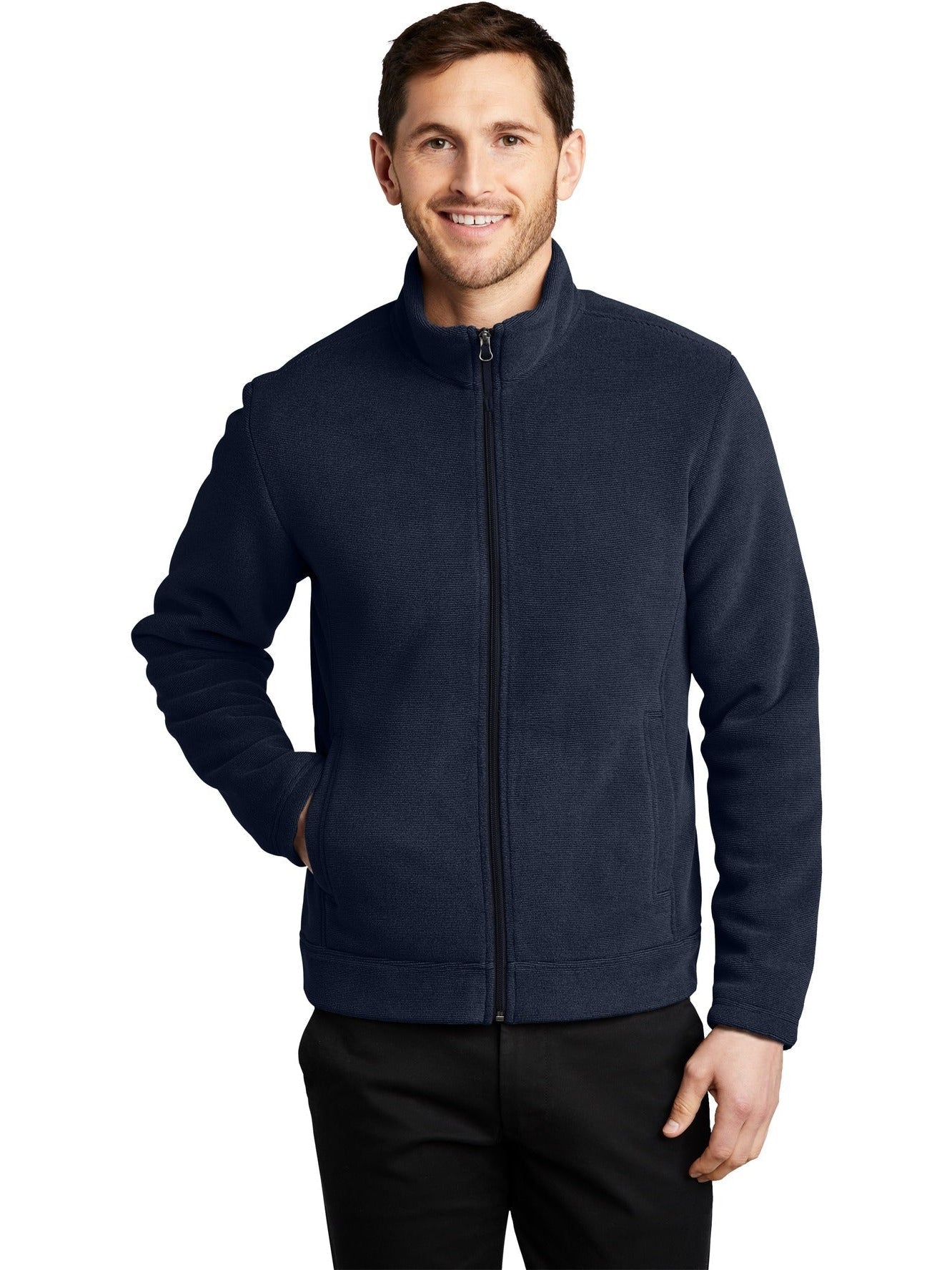 no-logo Port Authority Ultra Warm Brushed Fleece Jacket-Regular-Port Authority-Thread Logic