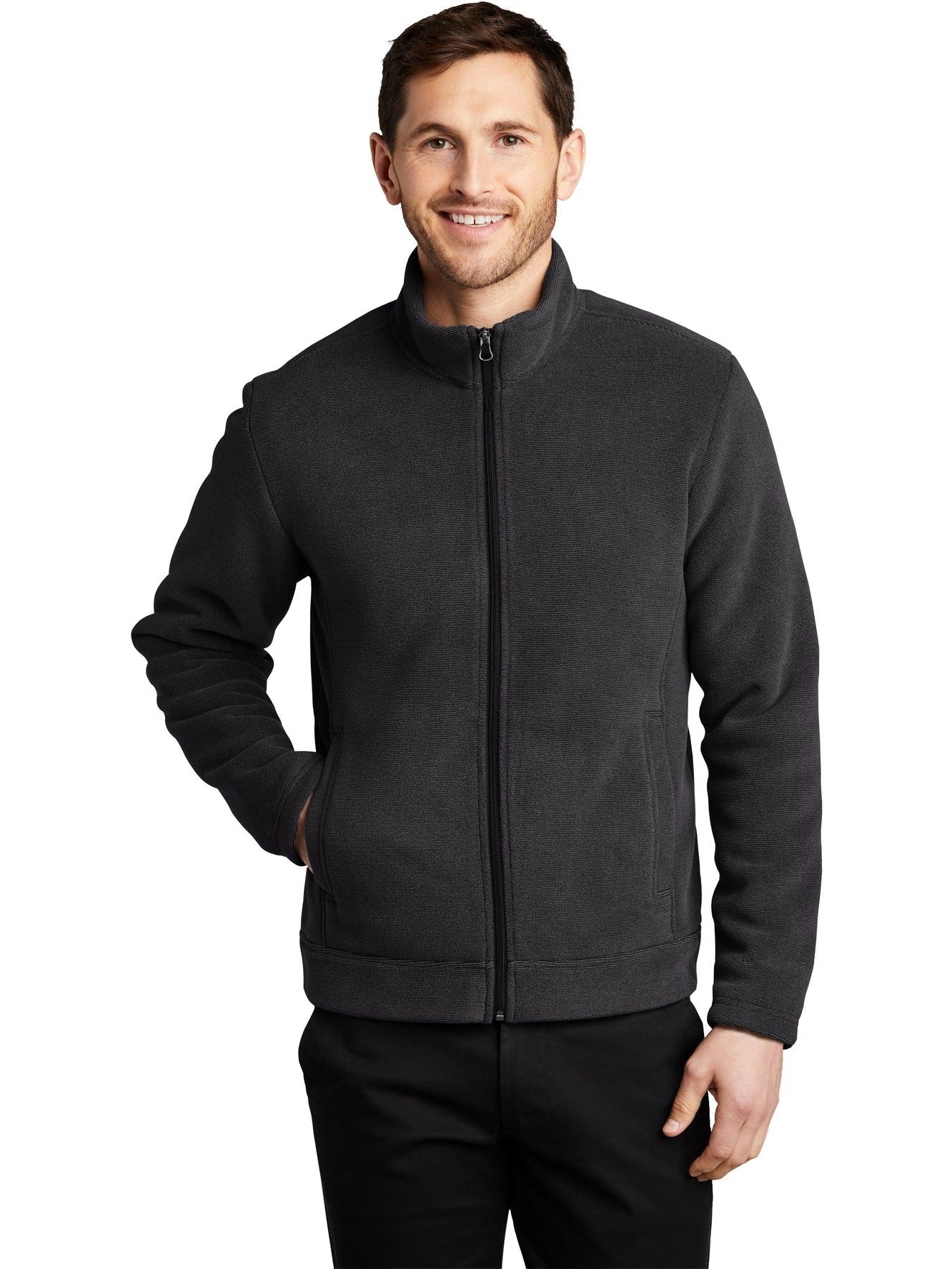 no-logo Port Authority Ultra Warm Brushed Fleece Jacket-Regular-Port Authority-Thread Logic