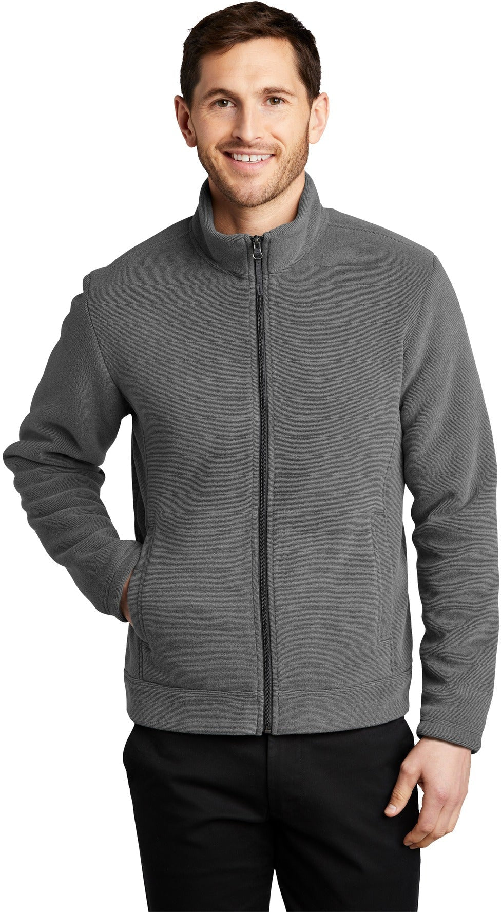 no-logo Port Authority Ultra Warm Brushed Fleece Jacket-Regular-Port Authority-Thread Logic