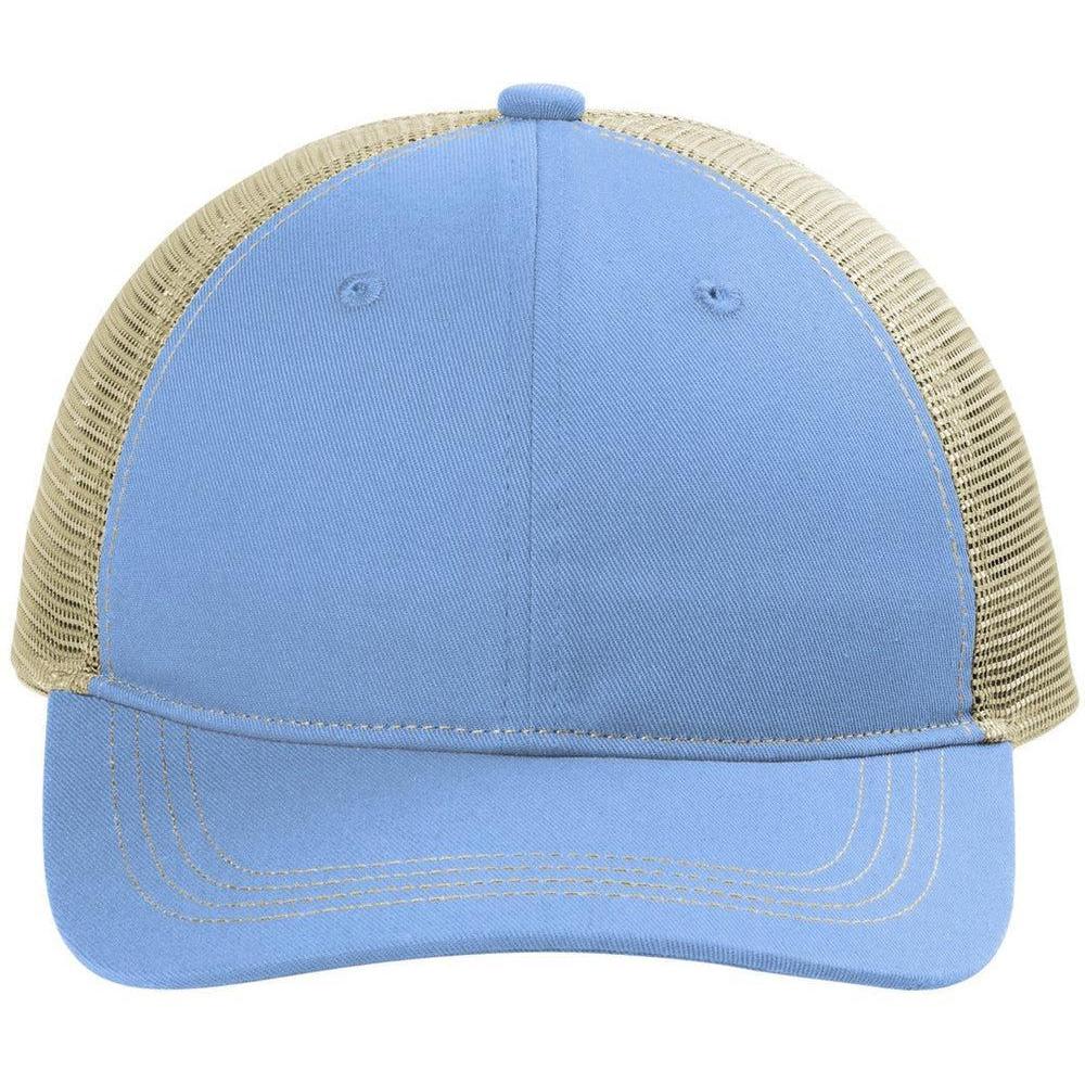 no-logo Port Authority Unstructured Snapback Trucker Cap-Caps-Port Authority-Thread Logic
