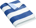 no-logo Port Authority Value Cabana Stripe Beach Towel-Regular-Port Authority-Royal-1 Size-Thread Logic