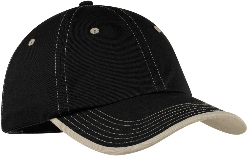 no-logo Port Authority Vintage Washed Contrast Stitch Cap-Regular-Port Authority-Thread Logic