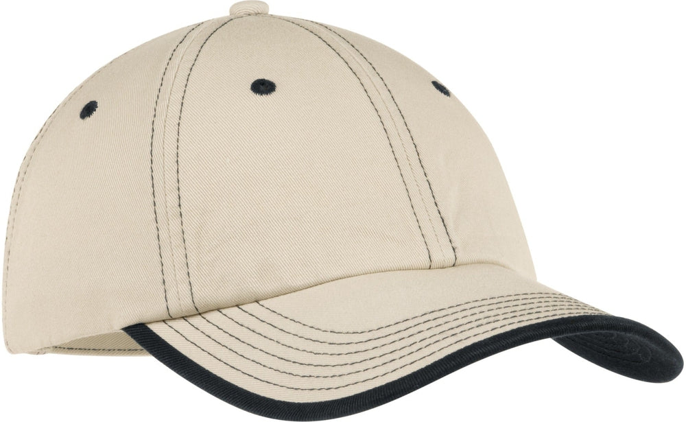 no-logo Port Authority Vintage Washed Contrast Stitch Cap-Regular-Port Authority-Thread Logic