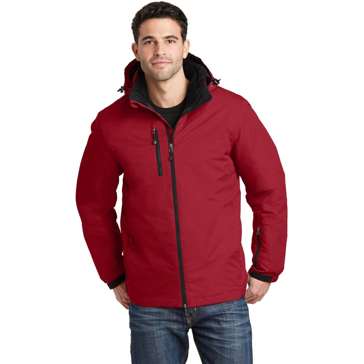 no-logo Port Authority Vortex Waterproof 3-in-1 Jacket-Regular-Port Authority-Thread Logic
