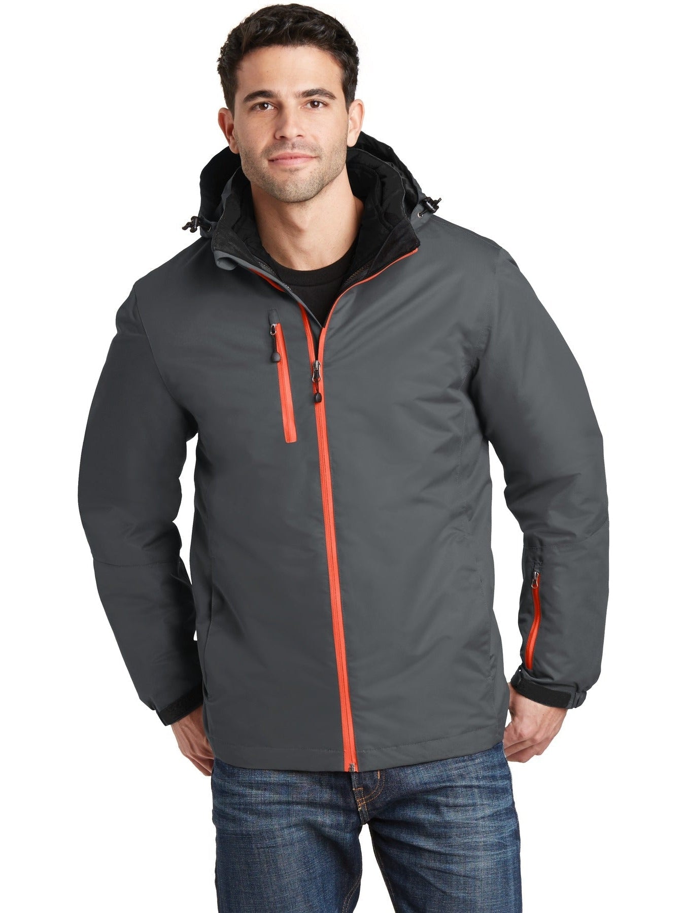 no-logo Port Authority Vortex Waterproof 3-in-1 Jacket-Regular-Port Authority-Thread Logic