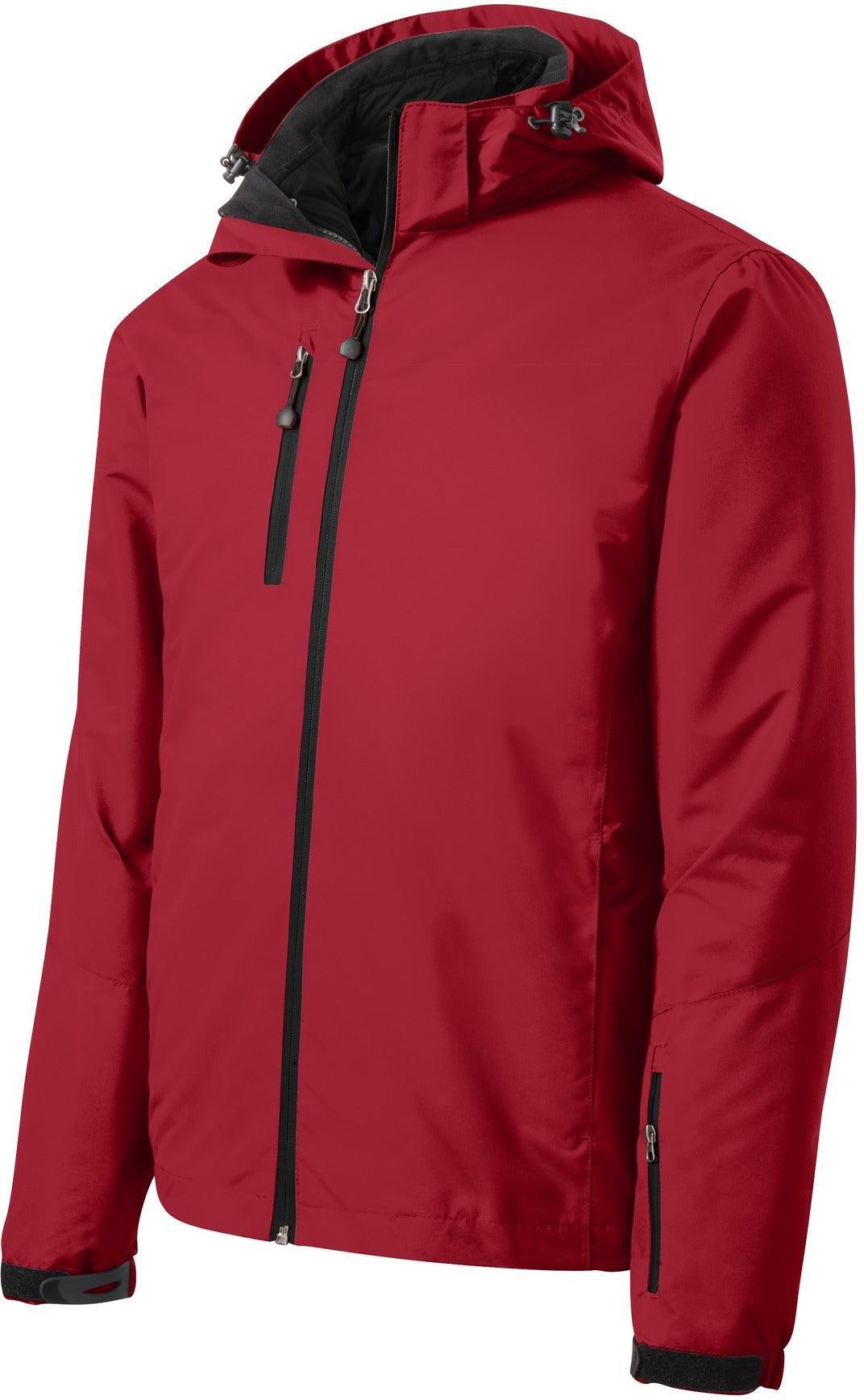 Port Authority Vortex Waterproof 3-in-1 Jacket-Regular-Port Authority-Rich Red/Black-S-Thread Logic