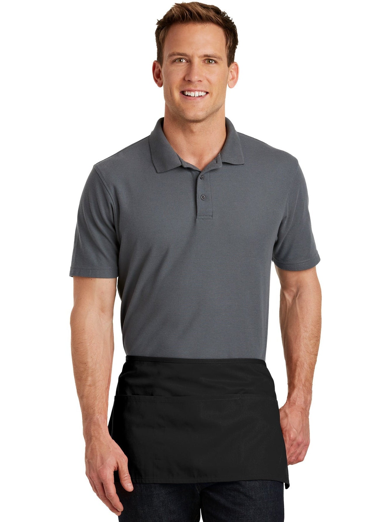 no-logo Port Authority Waist Apron with Pockets-Regular-Port Authority-Thread Logic
