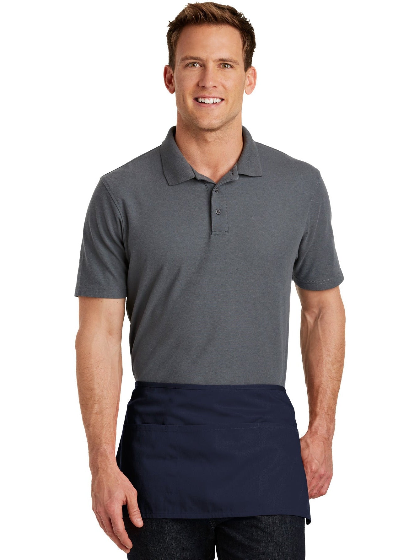 no-logo Port Authority Waist Apron with Pockets-Regular-Port Authority-Thread Logic