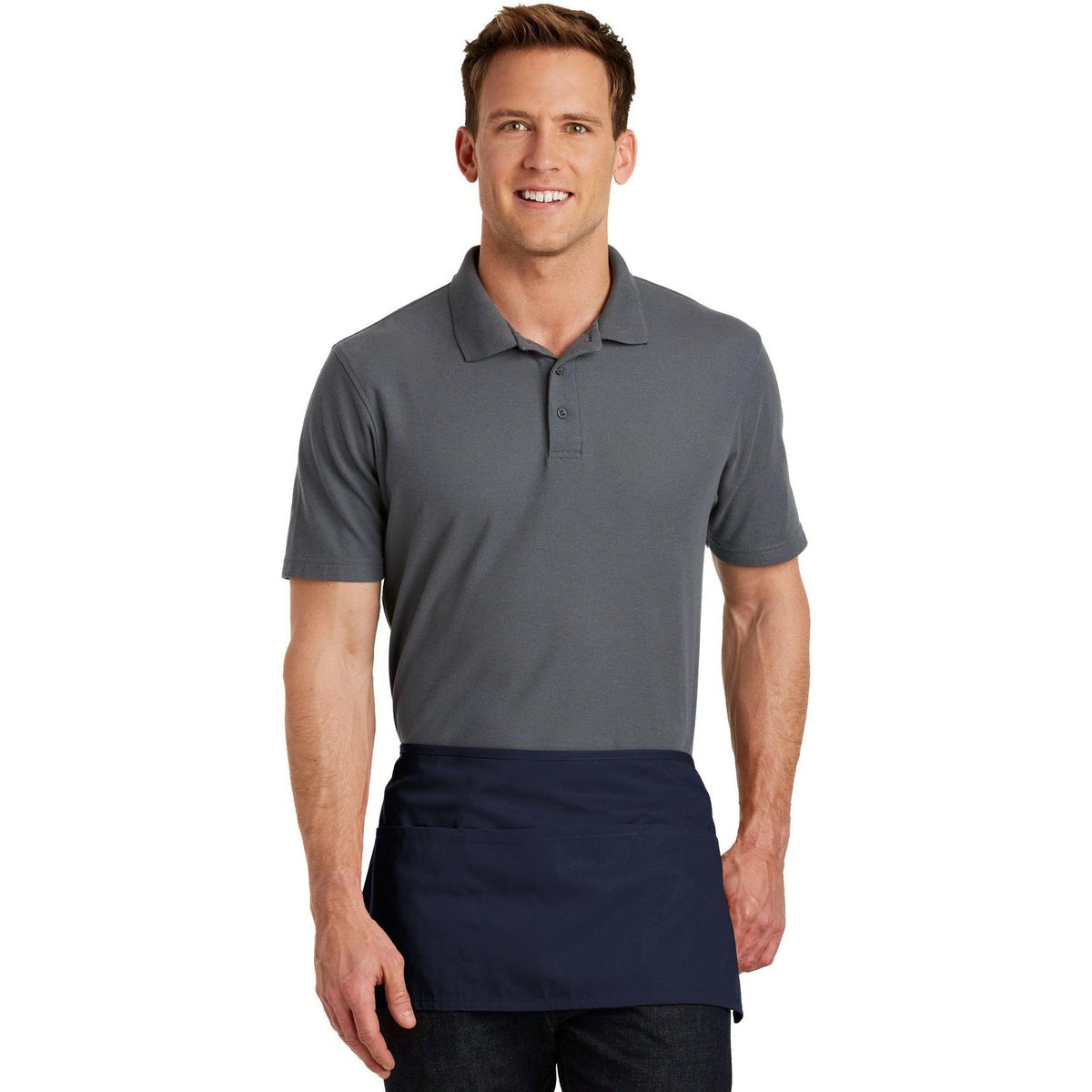no-logo Port Authority Waist Apron with Pockets-Regular-Port Authority-Thread Logic