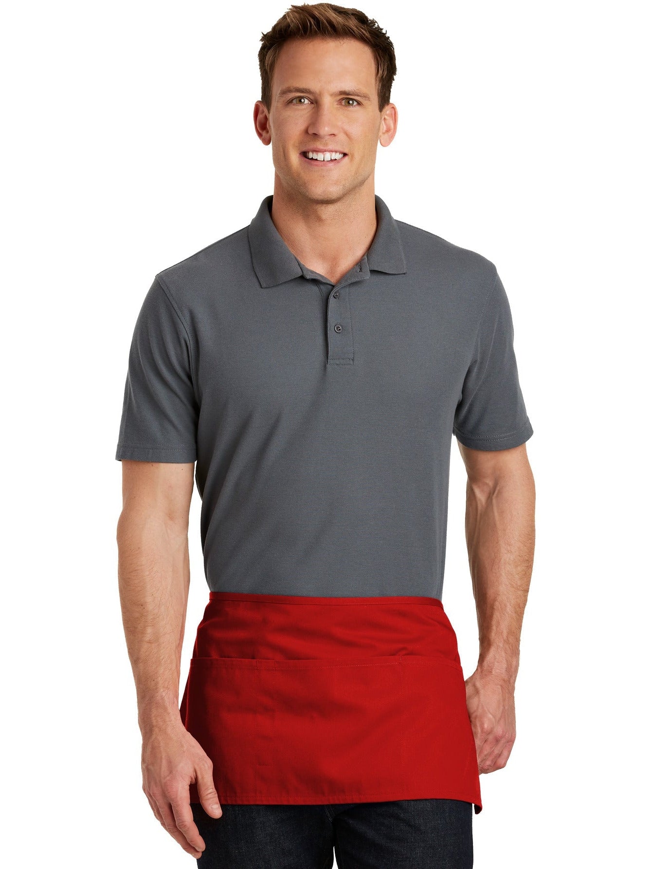 no-logo Port Authority Waist Apron with Pockets-Regular-Port Authority-Thread Logic
