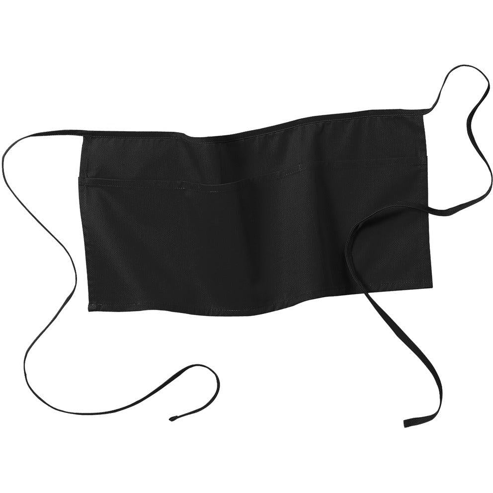 no-logo Port Authority Waist Apron with Pockets-Regular-Port Authority-Black-1 Size-Thread Logic