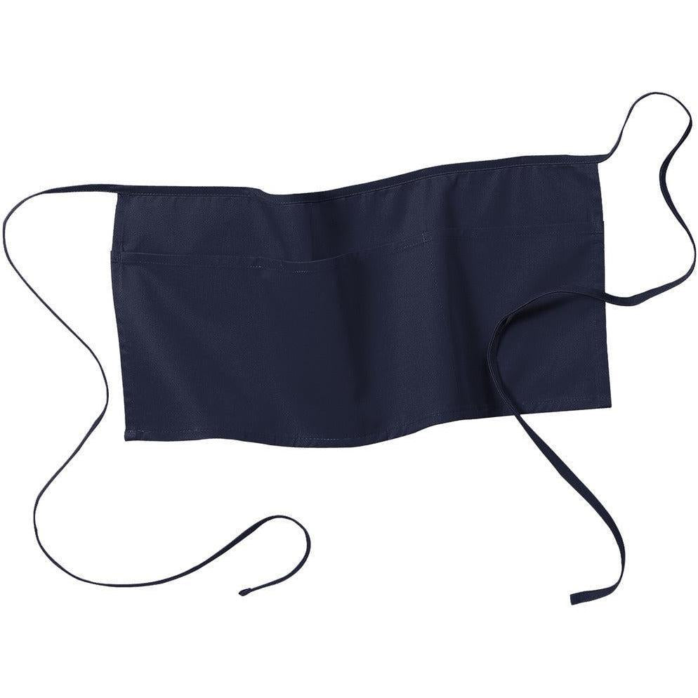 no-logo Port Authority Waist Apron with Pockets-Regular-Port Authority-Navy-1 Size-Thread Logic