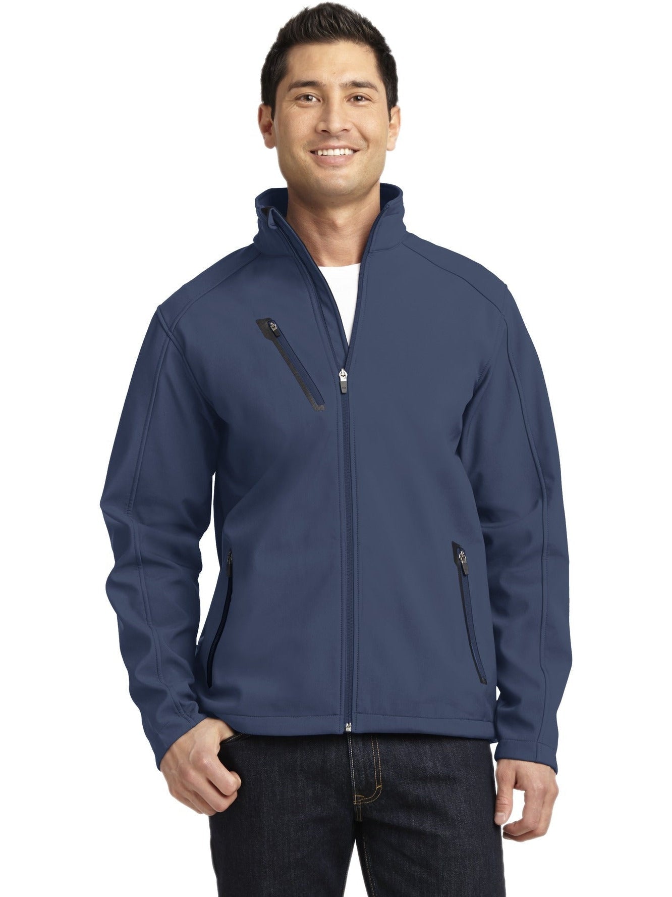 no-logo Port Authority Welded Soft Shell Jacket-Regular-Port Authority-Thread Logic