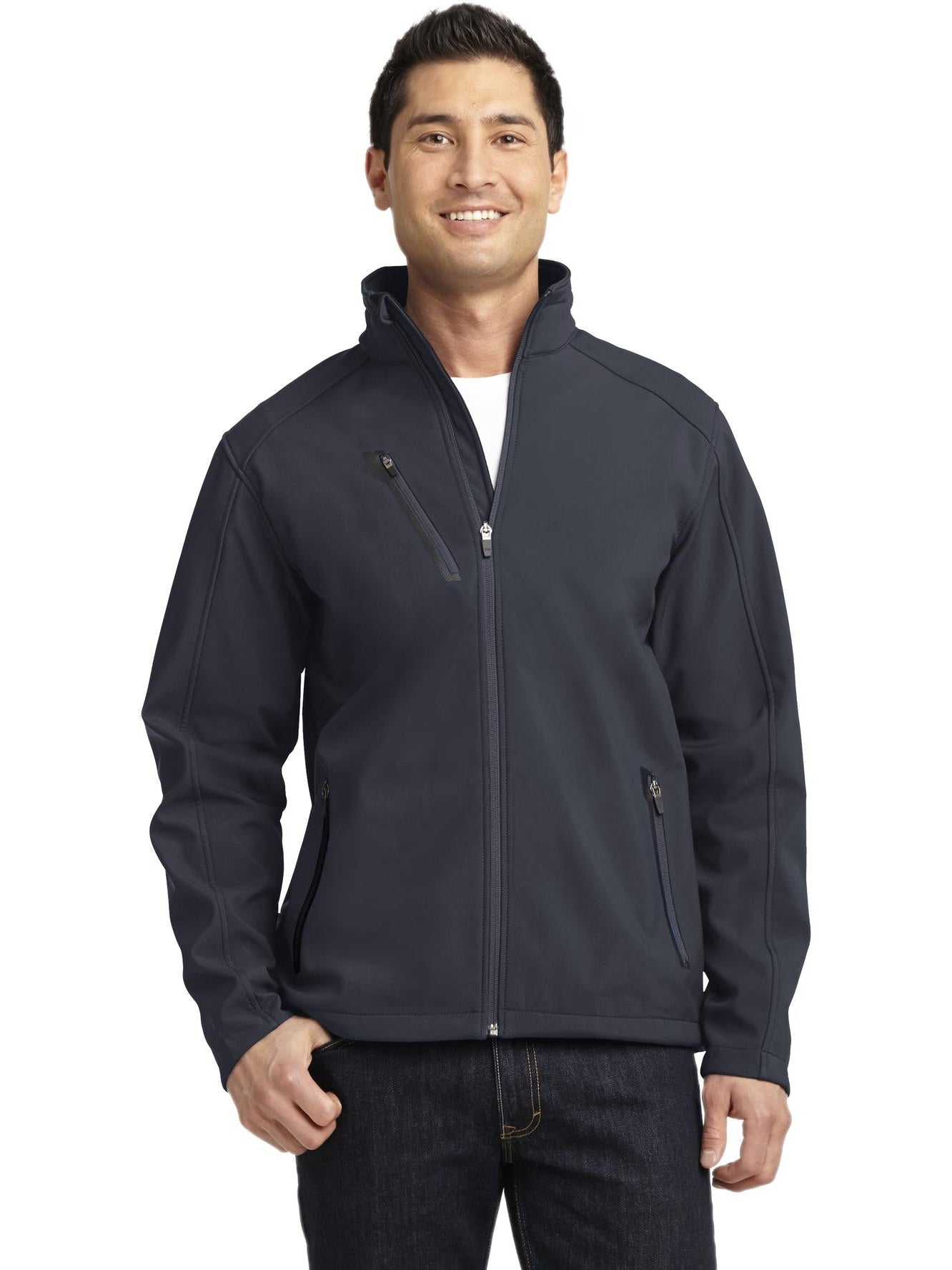 no-logo Port Authority Welded Soft Shell Jacket-Regular-Port Authority-Thread Logic