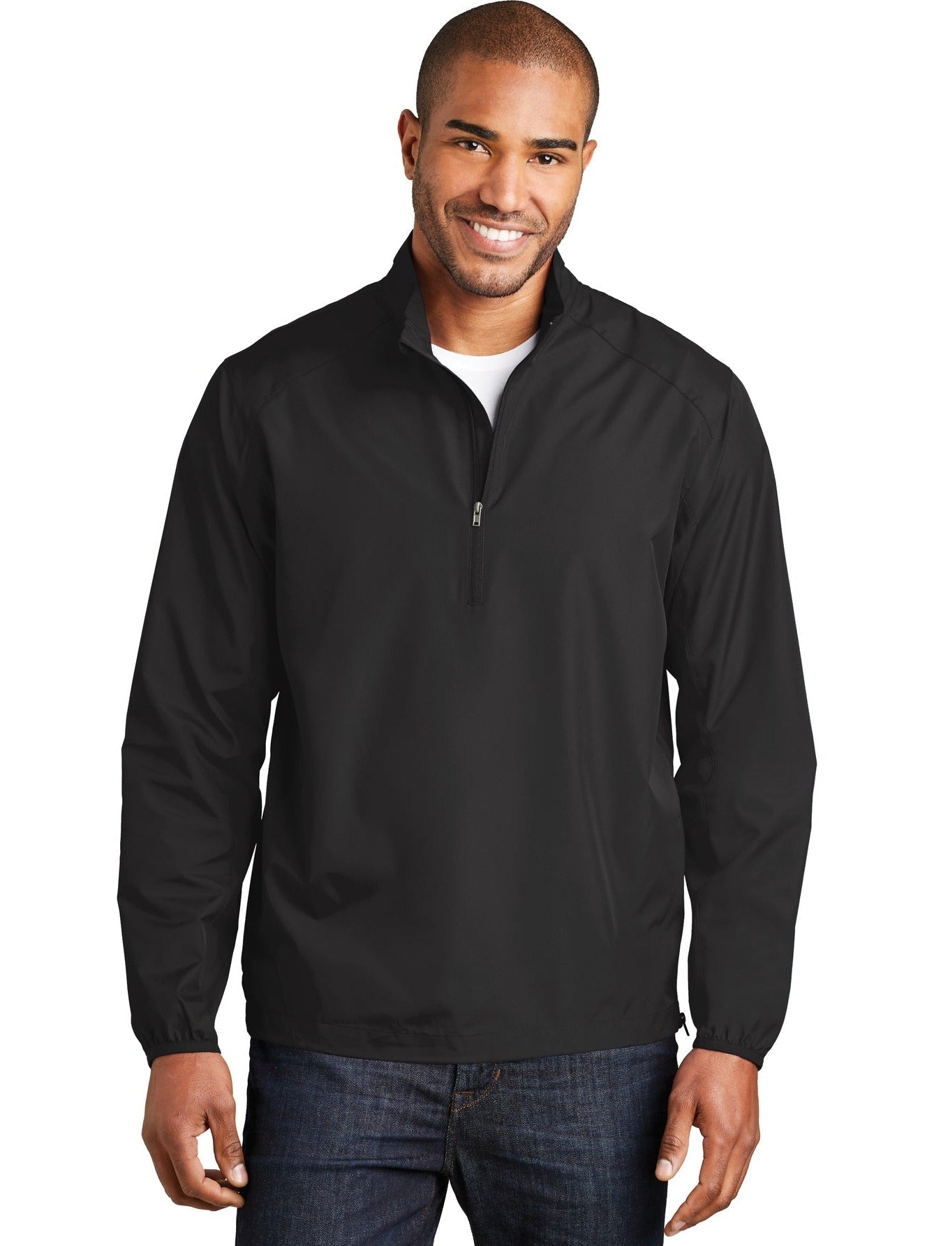 no-logo Port Authority Zephyr 1/2-Zip Pullover-Regular-Port Authority-Thread Logic