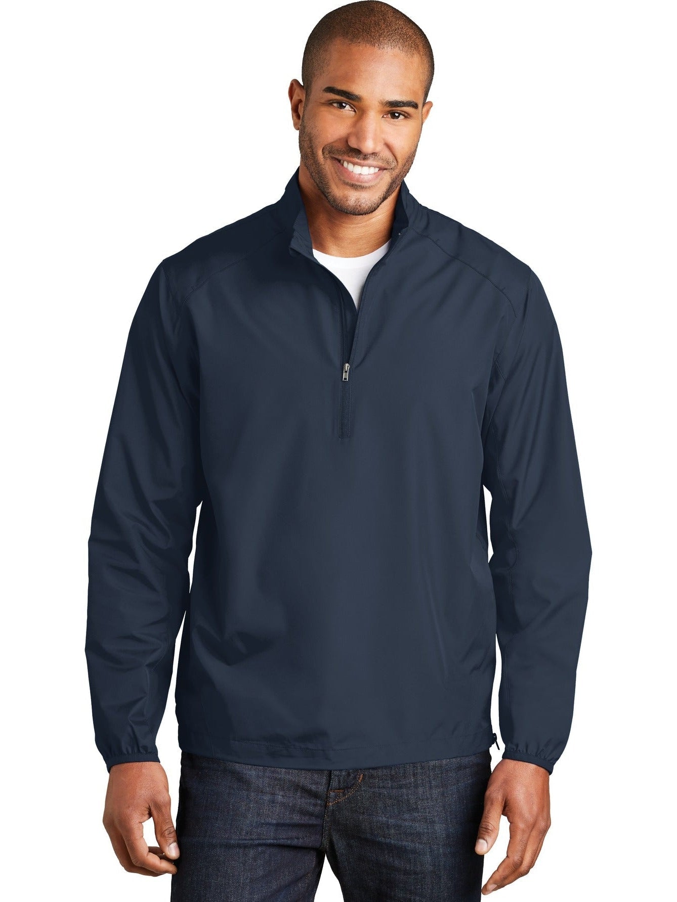 no-logo Port Authority Zephyr 1/2-Zip Pullover-Regular-Port Authority-Thread Logic