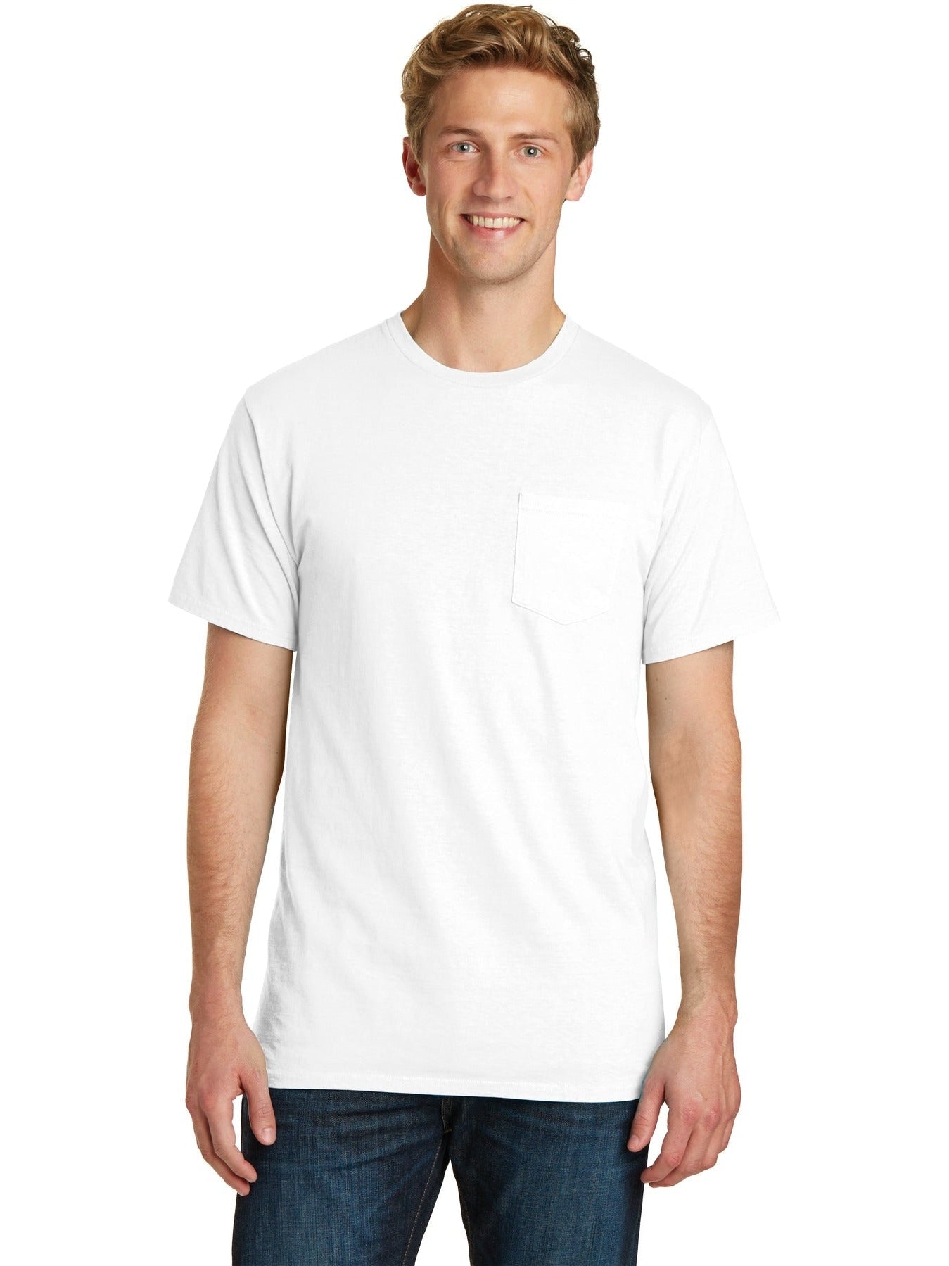 no-logo Port & Company Beach Wash Garment-Dyed Pocket Tee-Regular-Port & Company-Thread Logic