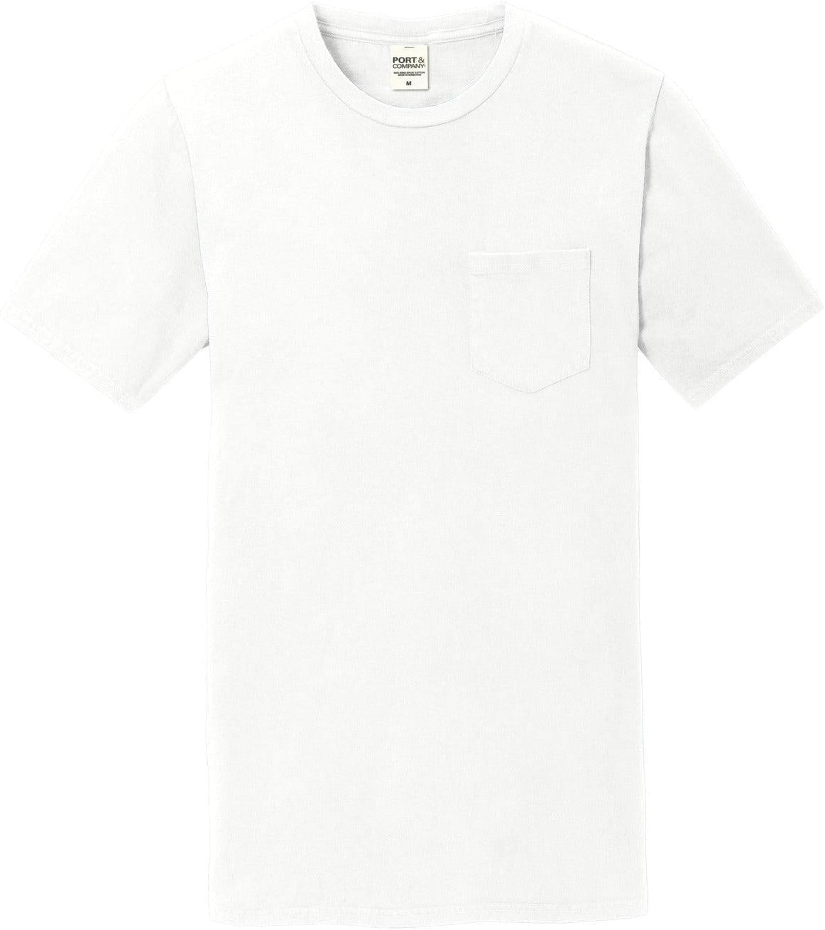 Port & Company Beach Wash Garment-Dyed Pocket Tee