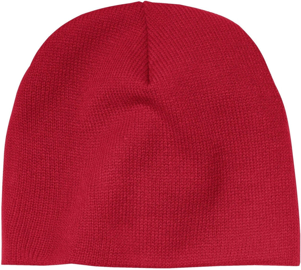 Port & Company Beanie Cap-Regular-Port & Company-Athletic Red-OSFA-Thread Logic