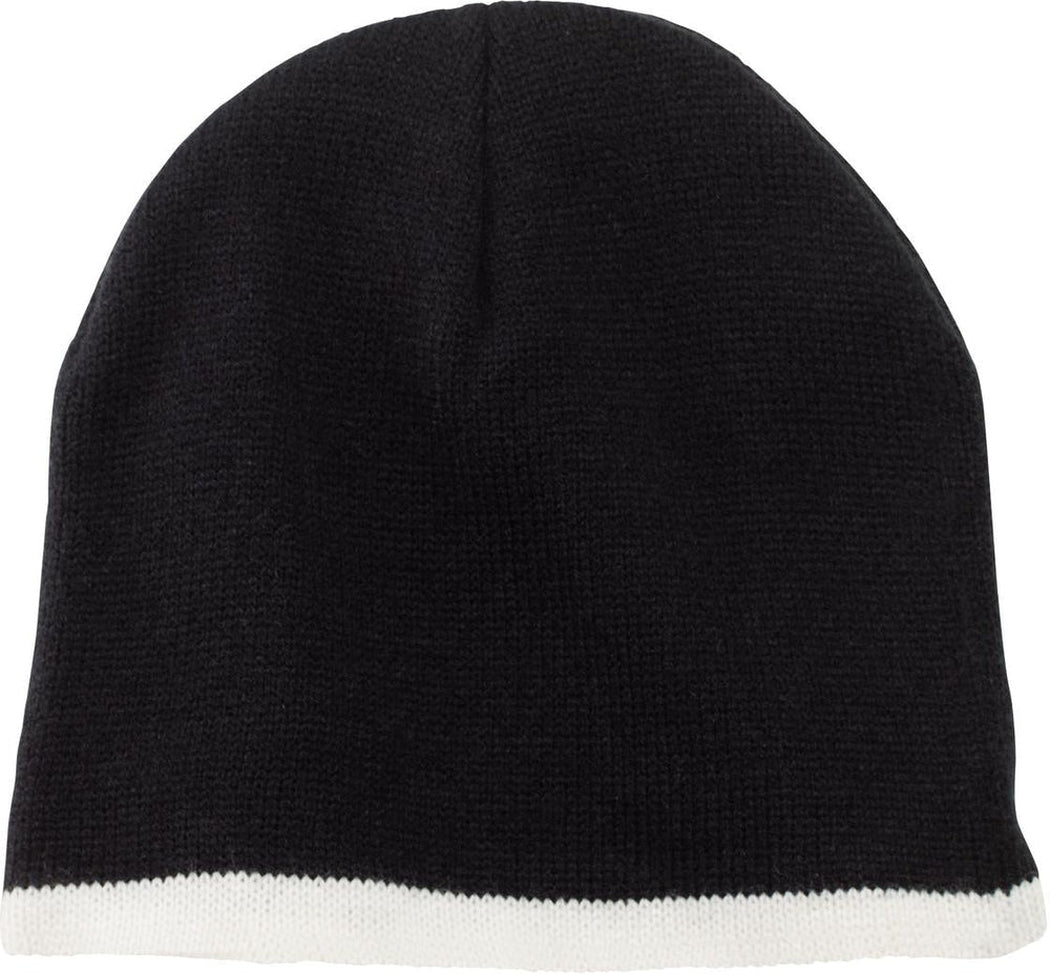 Port & Company Beanie Cap-Regular-Port & Company-Black/Natural-OSFA-Thread Logic
