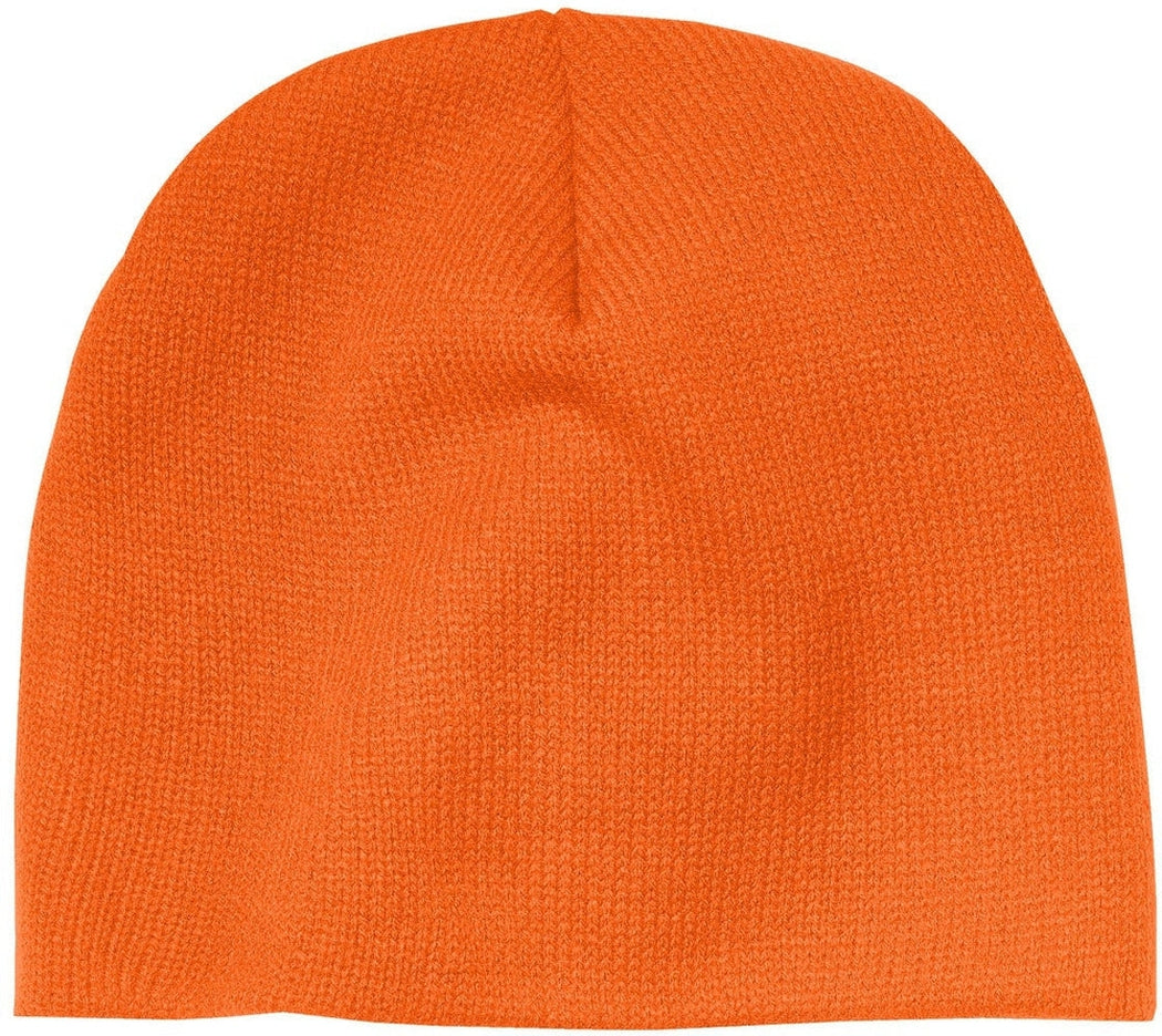 Port & Company Beanie Cap-Regular-Port & Company-Neon Orange-OSFA-Thread Logic