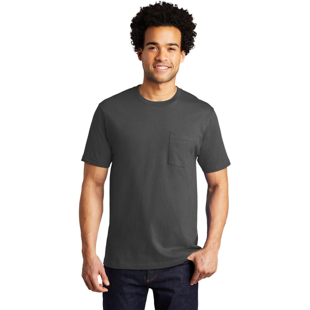 no-logo Port & Company Bouncer Pocket Tee-Regular-Port & Company-Thread Logic