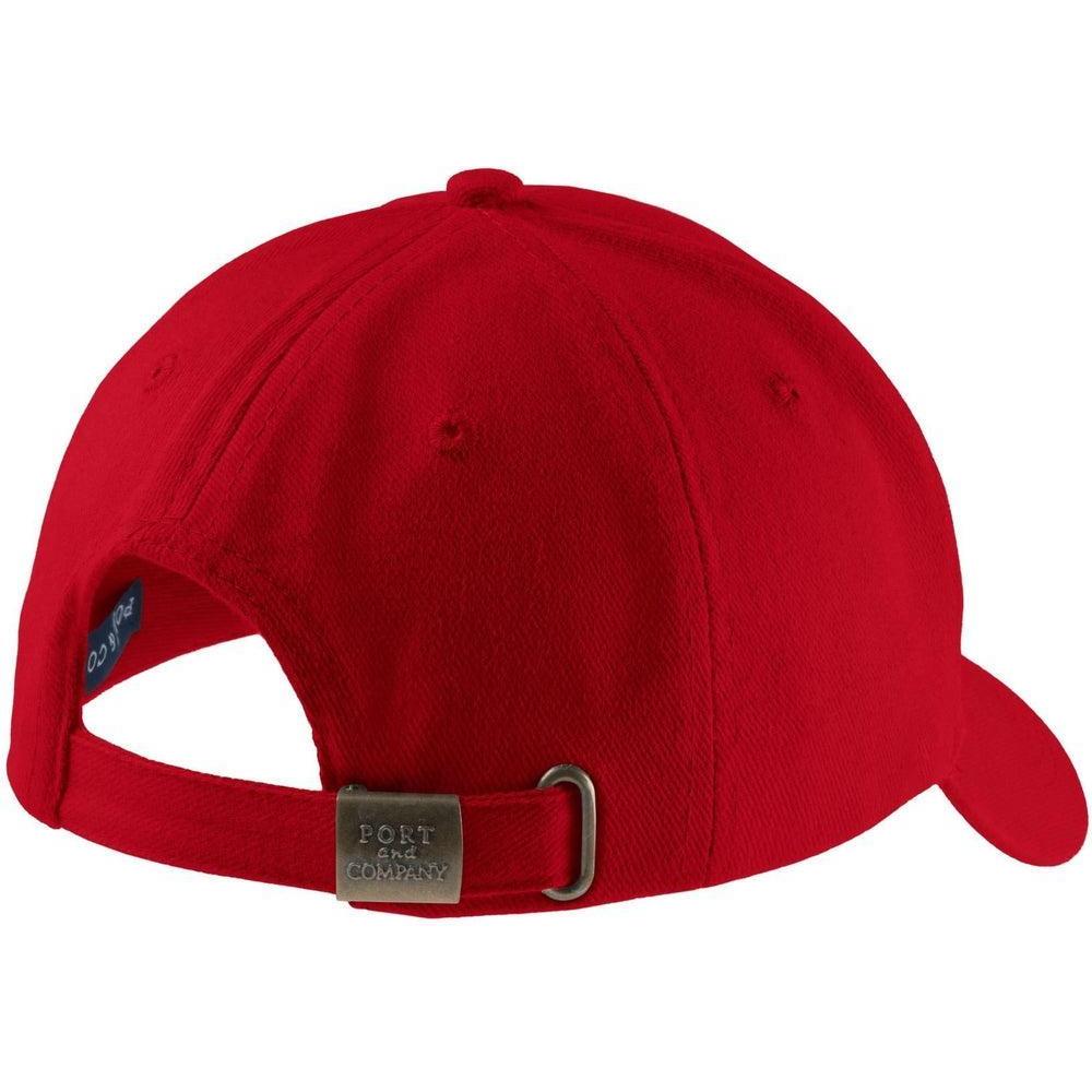 no-logo Port & Company Brushed Twill Cap-Headwear-Port & Company-Thread Logic