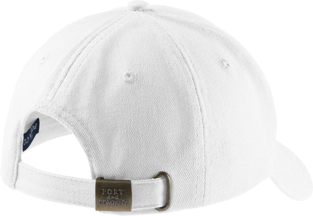 no-logo Port & Company Brushed Twill Cap-Regular-Port & Company-Thread Logic